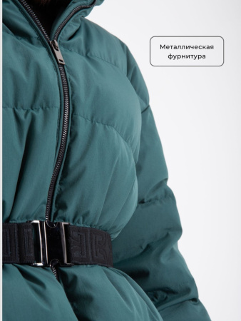 Пуховик женский зимний CRUSH Изумрудный